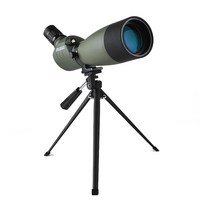 Compact 25-75x70 Spotting Scope with Tripod HD lll Night Version Outdoor Shooting Target Bird Watching  Zoom Monocular Telescope