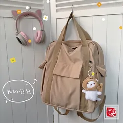 Ins mochila menina harajuku japonês, mochila escolar simples e versátil, mori, literária e arte, pequena, fresca