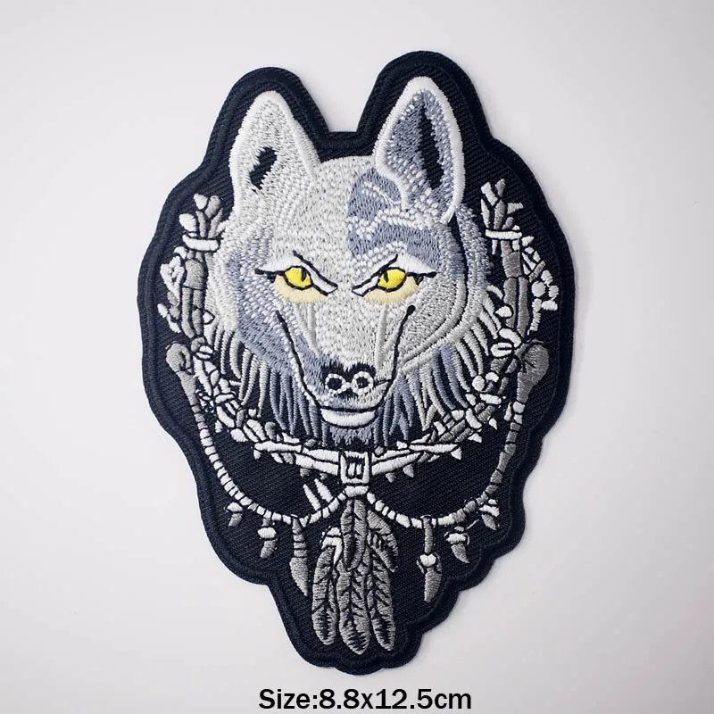 Evil Skull Iron On Patches Badges for Sew Seam Tailoring Clothes Suits of Coat Jacket Trousers T-shirt Pants Ornament Apparel