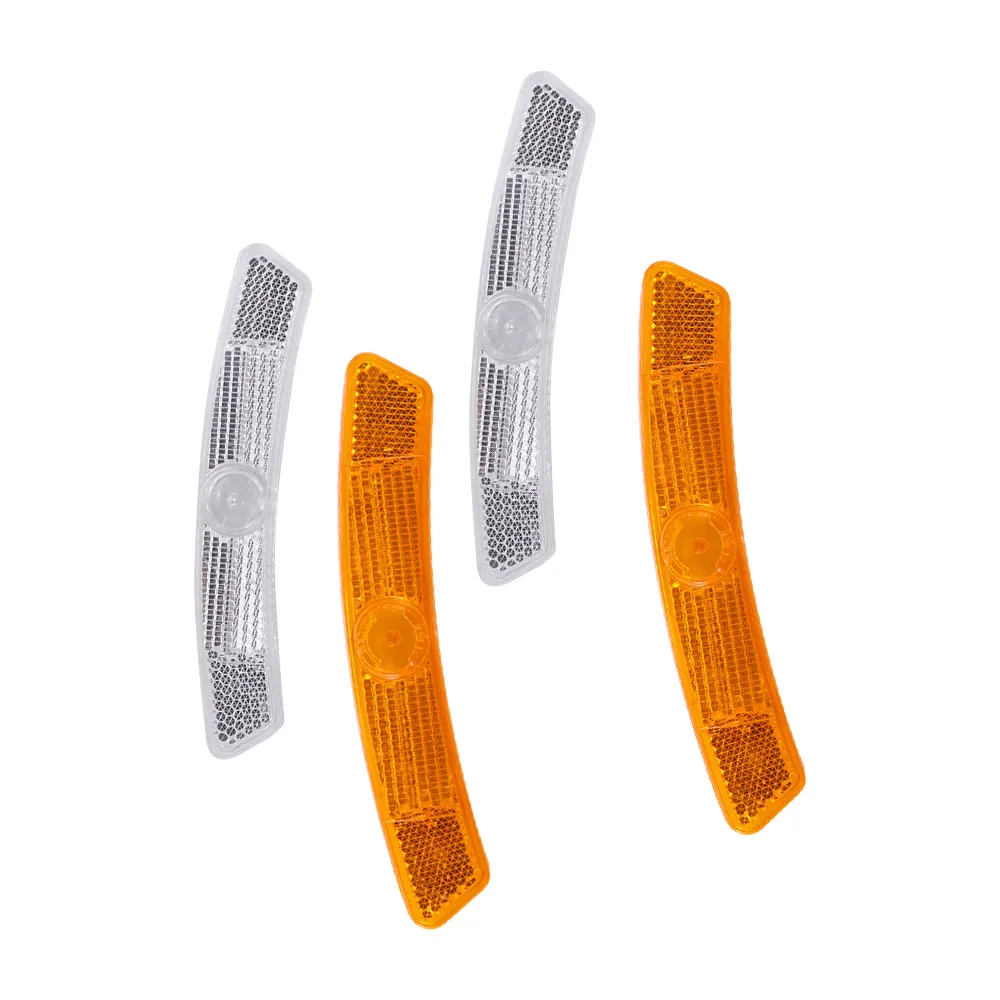 2pcs/set Bike Bicycle Spoke Reflector Safety Warning Light Safety Wheel Rim Reflective Light Mount Vintage Clip Tube Reflector