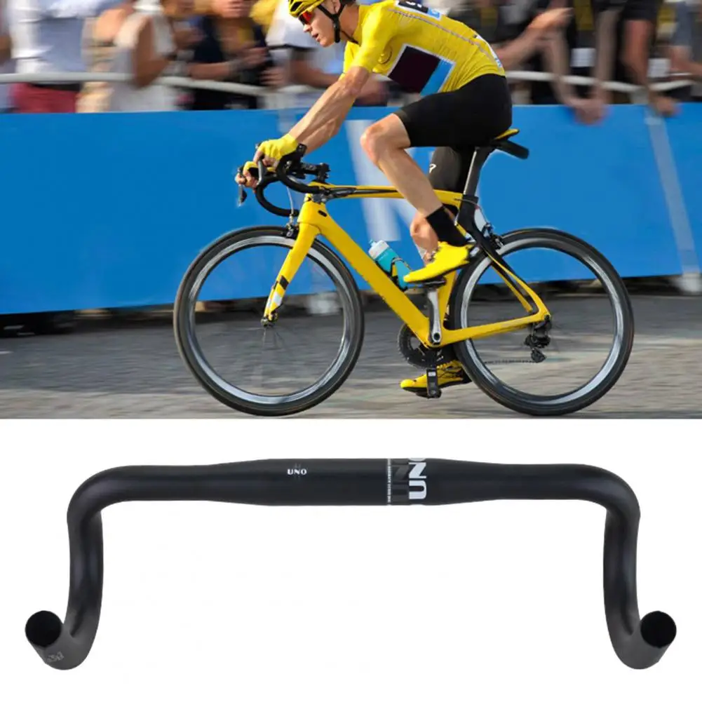 Bicycle Drop Bar Pressure Resistance Ultralight Matte Texture Cyclocross Road Bicycle Handlebar for Outdoor