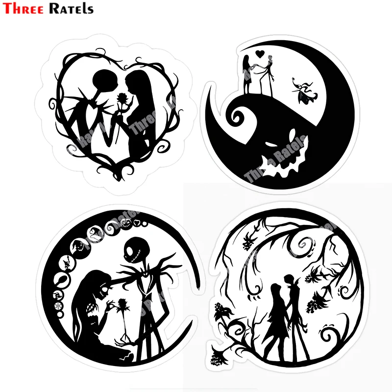 Three Ratels B438 For Nightmare Before Christmas Sally Car Stickers Motorcycle Bumper Decal Tuning Suitcase Vinyl Car Wrap