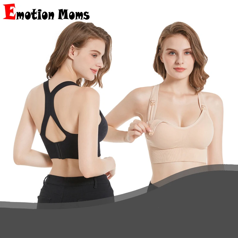Emotion Mom Women Maternity Sport Wear Breastfeeding Bras Postpartum Nursing Bra Lady Pregnant Milk Feeding Clothes - Image 2
