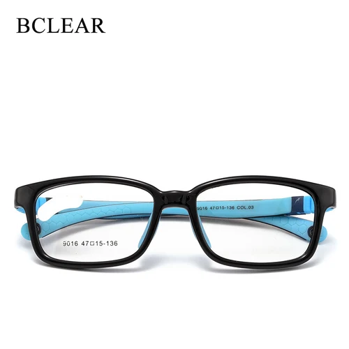 BCLEAR-Montura De gafas ópticas ultraligeras para niños, lentes flexibles, suaves