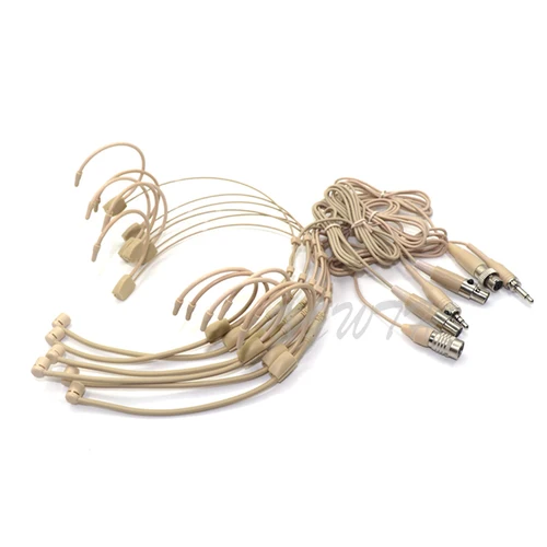 Imagen 2 del producto Auriculares con doble sobre la oreja, diadema con micrófono para Shure Sennheiser AKG MiPro Audio Technica, 4 pines, 3 pines, TA4F, 3,5mm