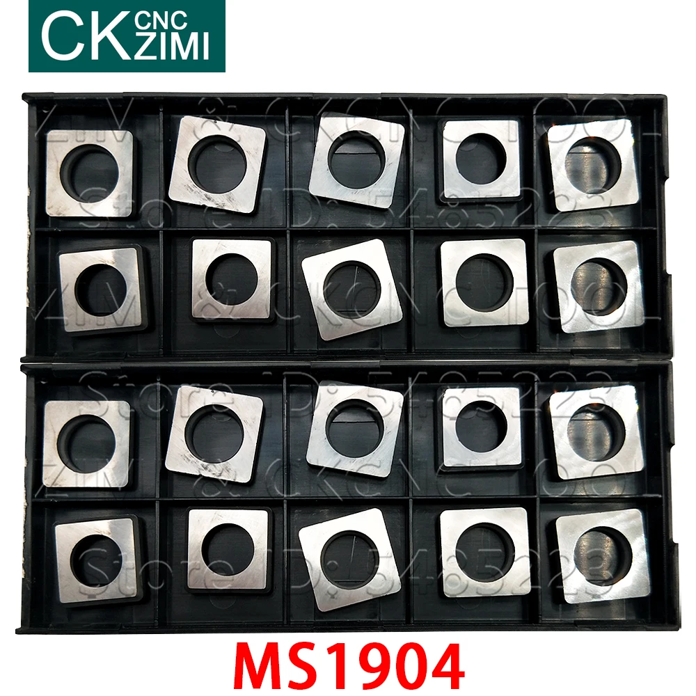10p MS1904 SS1904 الرباعية شيم عالية الجودة كربيد الرقائق أدوات CNC سبائك الصلب طوقا ل SNMG1904 تحول أدوات حامل