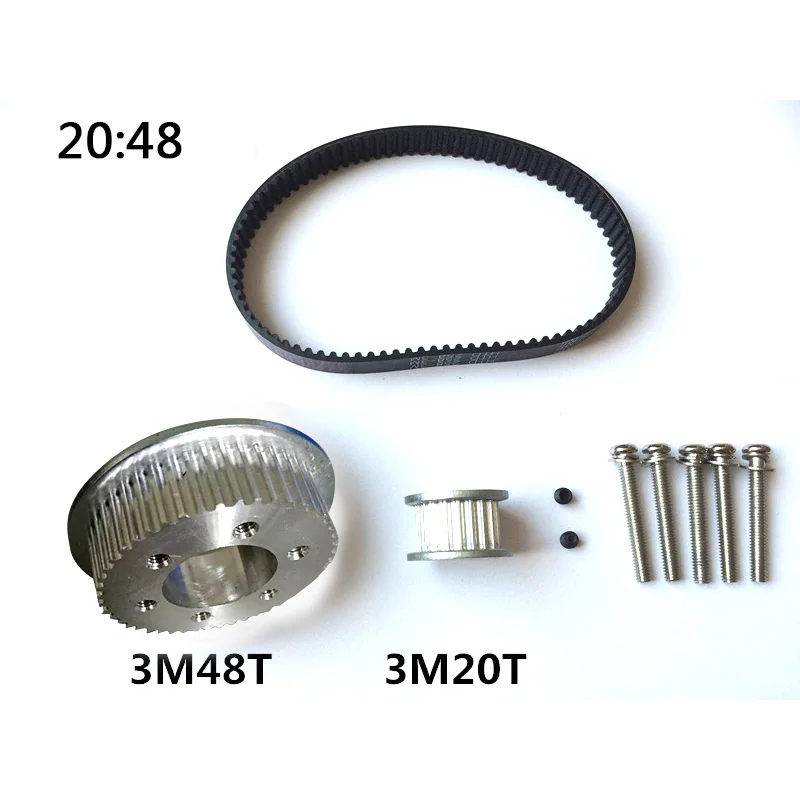 DIY Electrical Skateboard Parts 3M Motor Pulley 48T 55T Wheels Pulley Belts Suitable for 5065 5055 Motor Electrical Skateboard