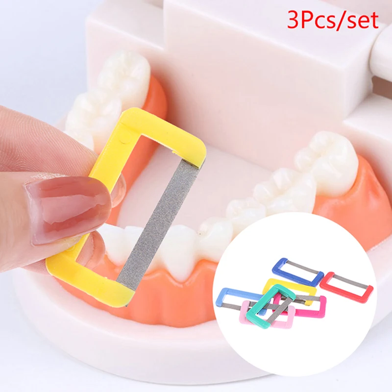 3Pcs Disposable Dental Orthodontic Interproximal Enamel Polishing Tool Tooth Enamel Reducted Teeth Whitening Material Oral Care