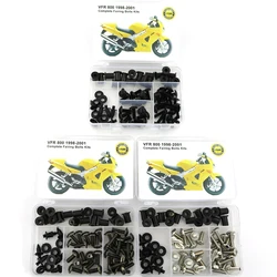 Fit For Honda VFR800 1998-2001 Motorcycle Complete Full Fairing Bolts Kit Bodywork Screws Nut Side Covering Screws Bolts Steel