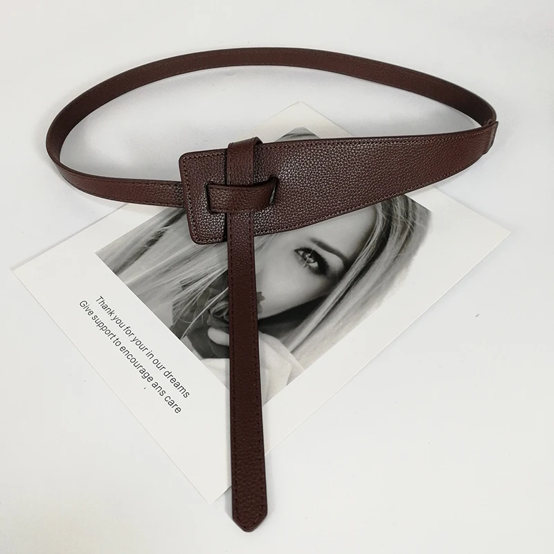 Designer Belts For Women High Quality Knot Soft Pu Leather  display picture 1