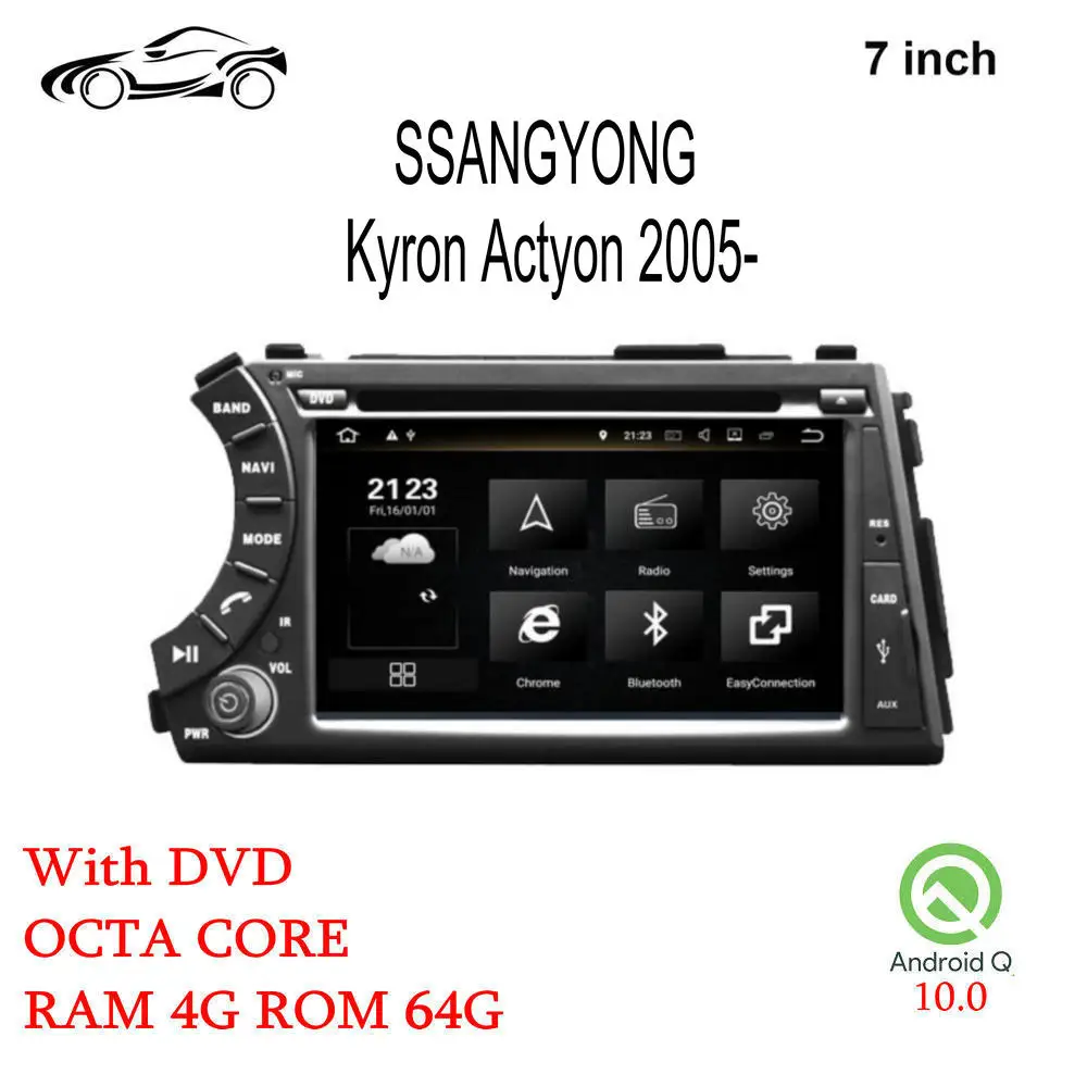 

ANDROID CAR GPS Car Multimedia For SSANGYONG Kyron Actyon CAR DVD PLAYER RAM 4G ROM 64G Car Multimedia CAR NAVIGATION 2005-