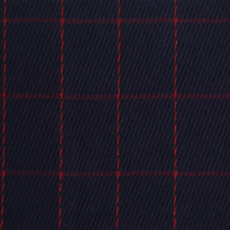 New plaid small fragrant wind fabric woolen woven woolen fabric 400gsm autumn and winter high-end clothing fabric