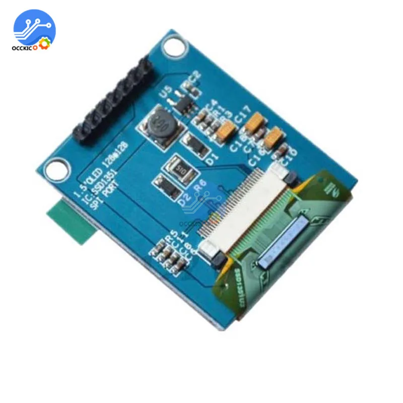 1.5 inch 7PIN Full Color OLED module Display Screen SSD1351 Drive IC 128(RGB)*128 SPI Interface for 51 STM32 For Arduino