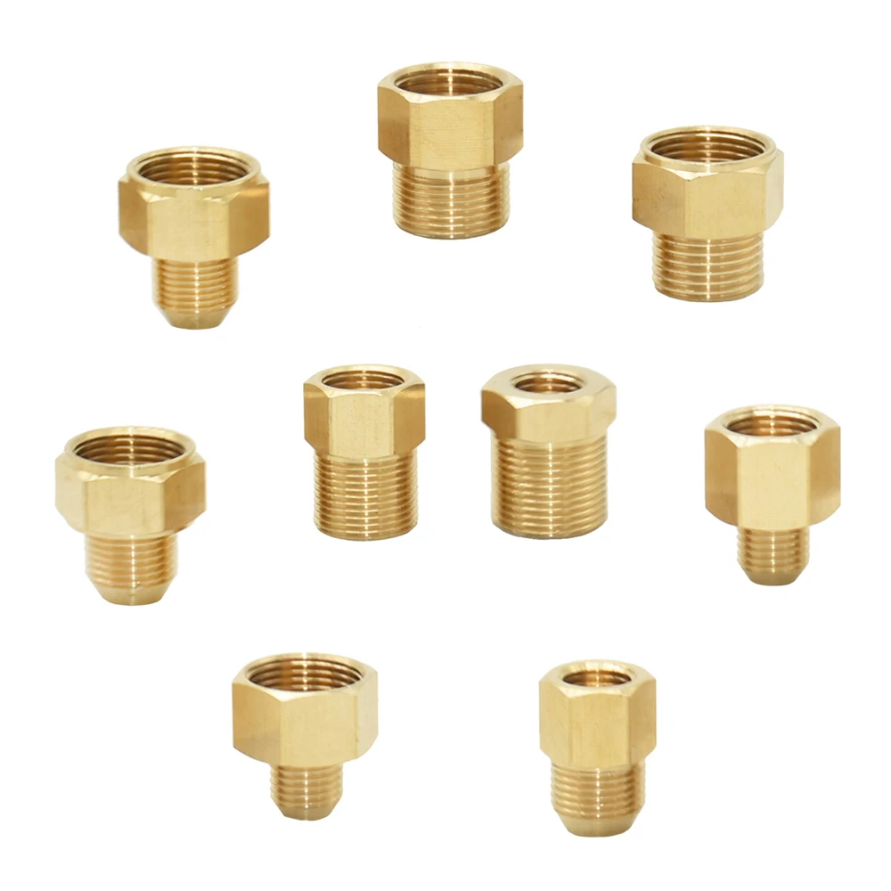 

1/2 Inch M14 M18 M22 3/8" Thread Connector Brass Pipe Repair Extension Reducing Coupler Faucet Bubbler Copper Fittings 1pcs