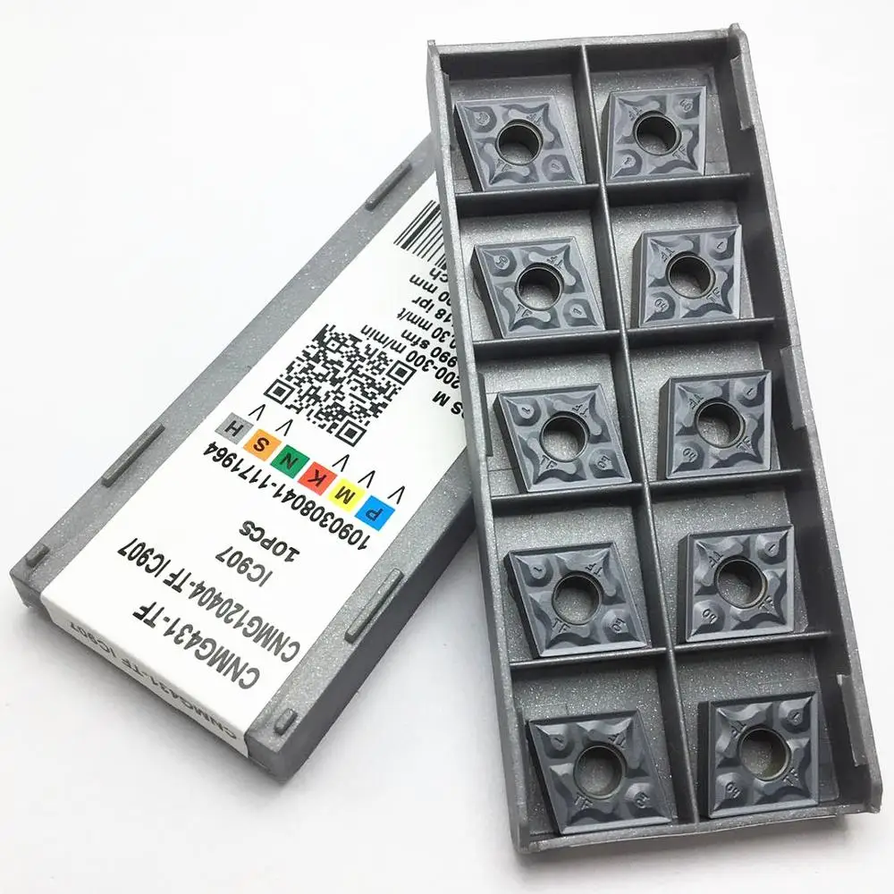 CNMG120404 TF IC907/IC908 CNMG120408 TF IC908/IC907 Esterno utensile da tornio tornio strumento inserto in metallo duro fresatura CNC strumento