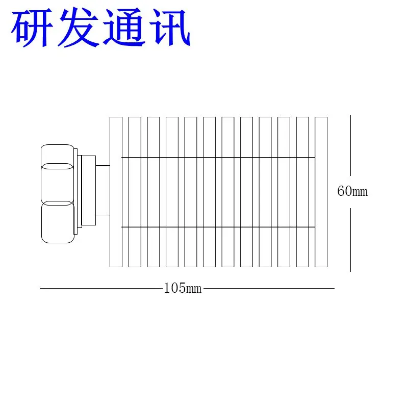 100w 7 / 16 dinオス負荷、同軸50オームの射撃3g、メーカー直販、大量に推奨