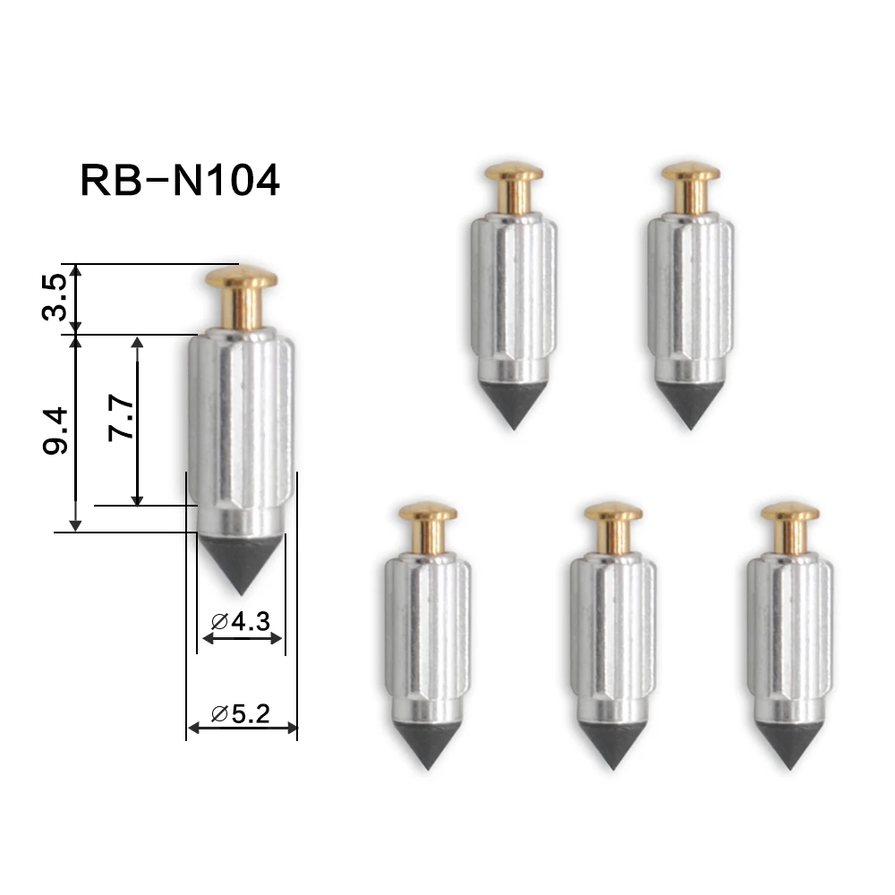 Different specification needle valves 5.2mm width agriultural machine carburetor needle valve