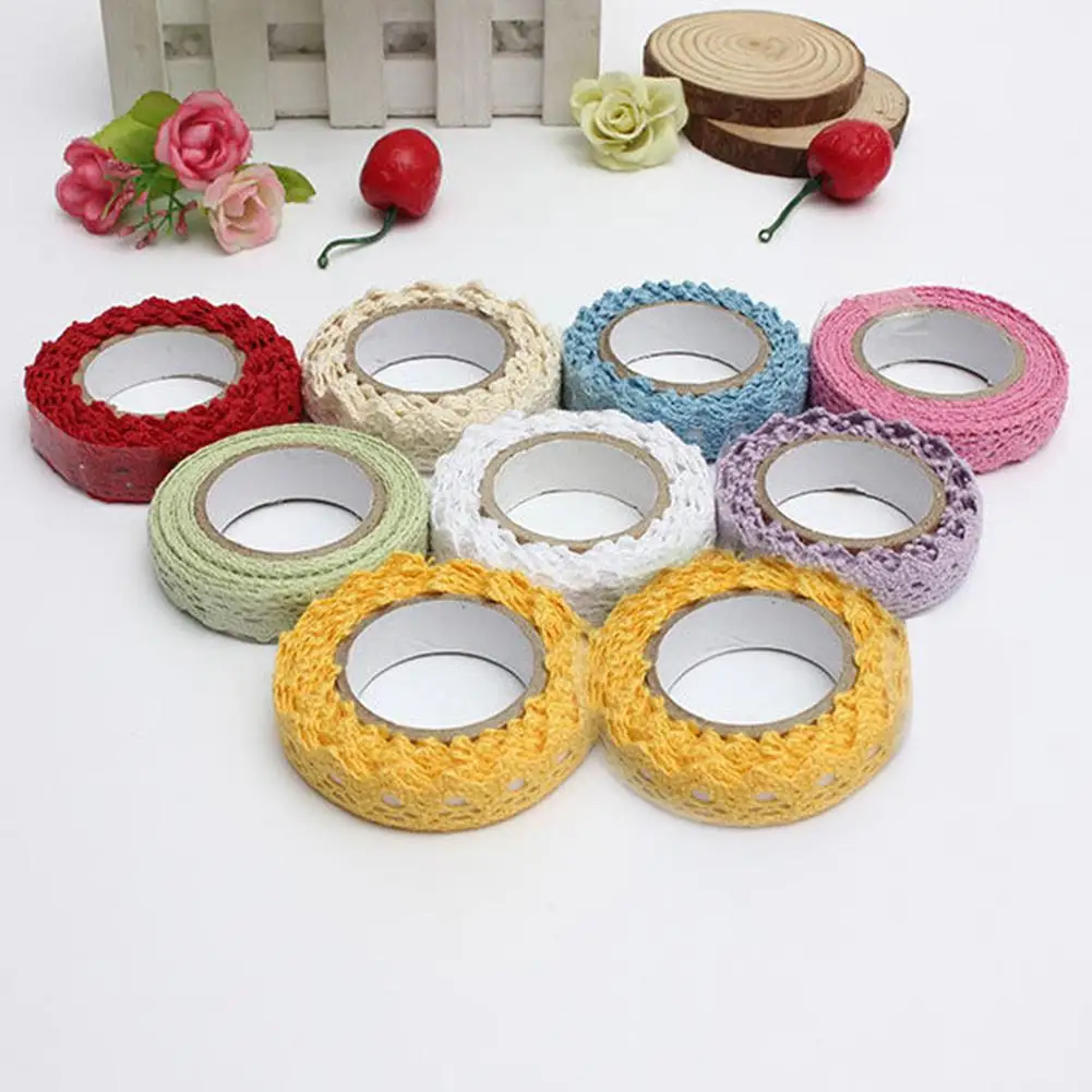 ホット販売!!! 装飾中空レースdiyテープ粘着スクラップブックマスキングテープ粘着クラフト