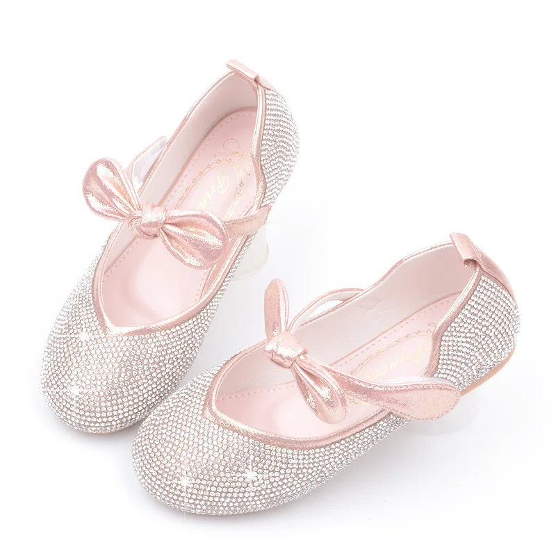 

Classic Girls' leather shoes Girls Princess Shoes Baby Fashion Bow Toddler Student Party Dance Shoe Kids Flats Leather Shoes