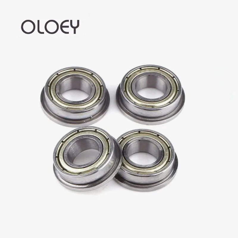 5/10pcs MF84ZZ 4X8X3mm Miniature Flange Bearing Thin Wall Metal Shielded Flanged Bearings