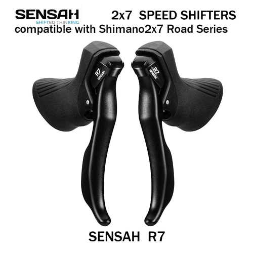Imagen 2 del producto SENSAH-palancas de cambios para bicicleta de carretera, 2x8, 2x9, 2x10, palanca de freno de velocidad, 16/18/20 velocidades, para Shimano Sora Tiagra Claris