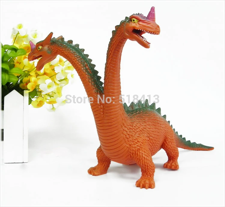 Dinosaurio de simulación de doble Dragón, modelo de juguete, artículos de mobiliario, figuras de regalo de plástico, animales estáticos, Unisex, 2021