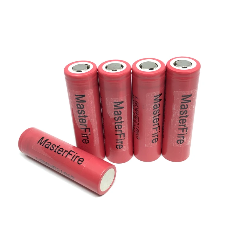 MasterFire 2pcs/lot Original ICR18650HE2 2500mah 18650 Battery HE2 rechargeable lithium batteries 30A discharge for E-cigarettes