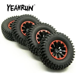 YEAHRUN 4 szt. 1,9-calowe plastikowe felgi z oponami o średnicy 100 mm do Axial SCX10 D90 1/10 RC Climbing Crawler Car Truck Parts