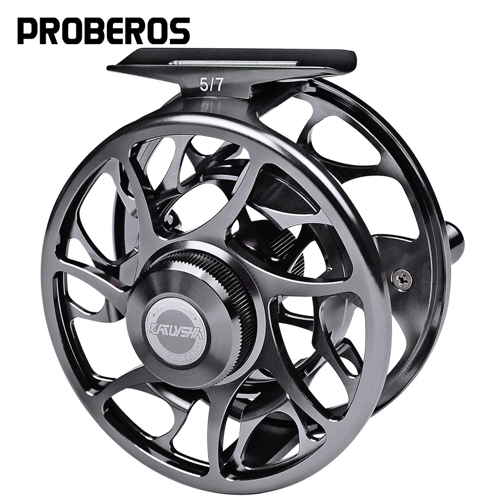 

PROBEROS 3+1 BB Fly Fishing Wheel 5/7 7/9 9/10 WT Fly Fishing Reel CNC Machine Cut Large Arbor Die Casting Aluminum Fly Reel