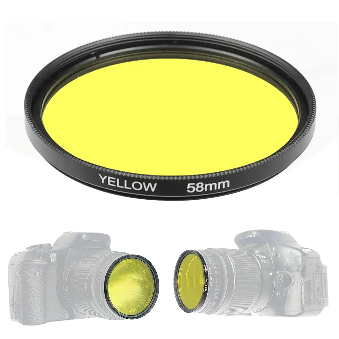 1x filtre de couleur 52mm pour caméra d'action Gopro Hero 8 58mm objectif universel en résine DSLR rouge Orange jaune bleu pour Canon Nikon Sony