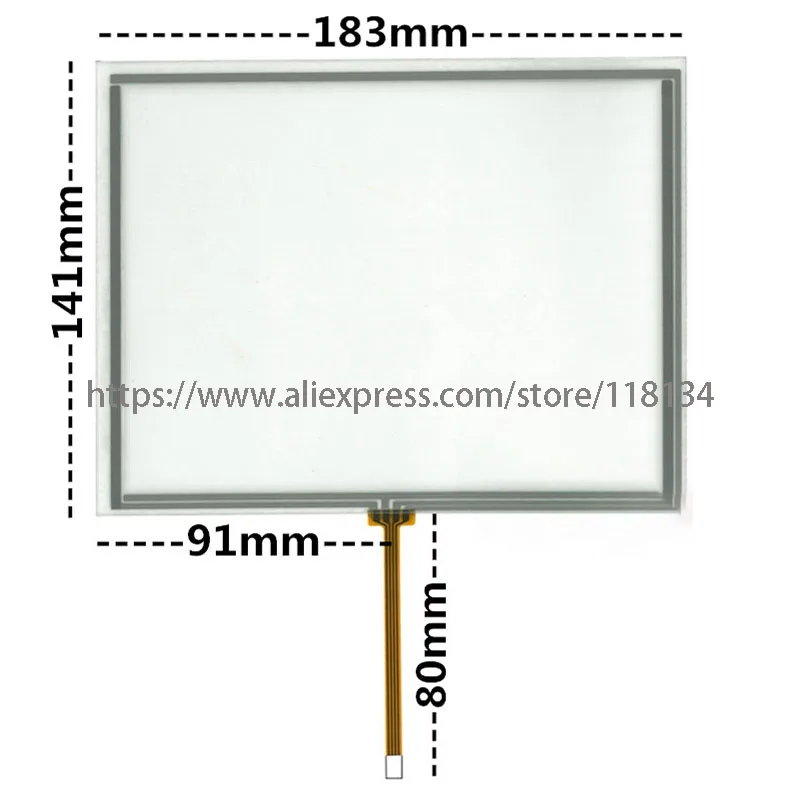 

8 inch 4wire 183mm*141mm AMT9556 touch panel for EJ080NA AT080TN42 AT080TN52 Touch digitizer Panel 183*141