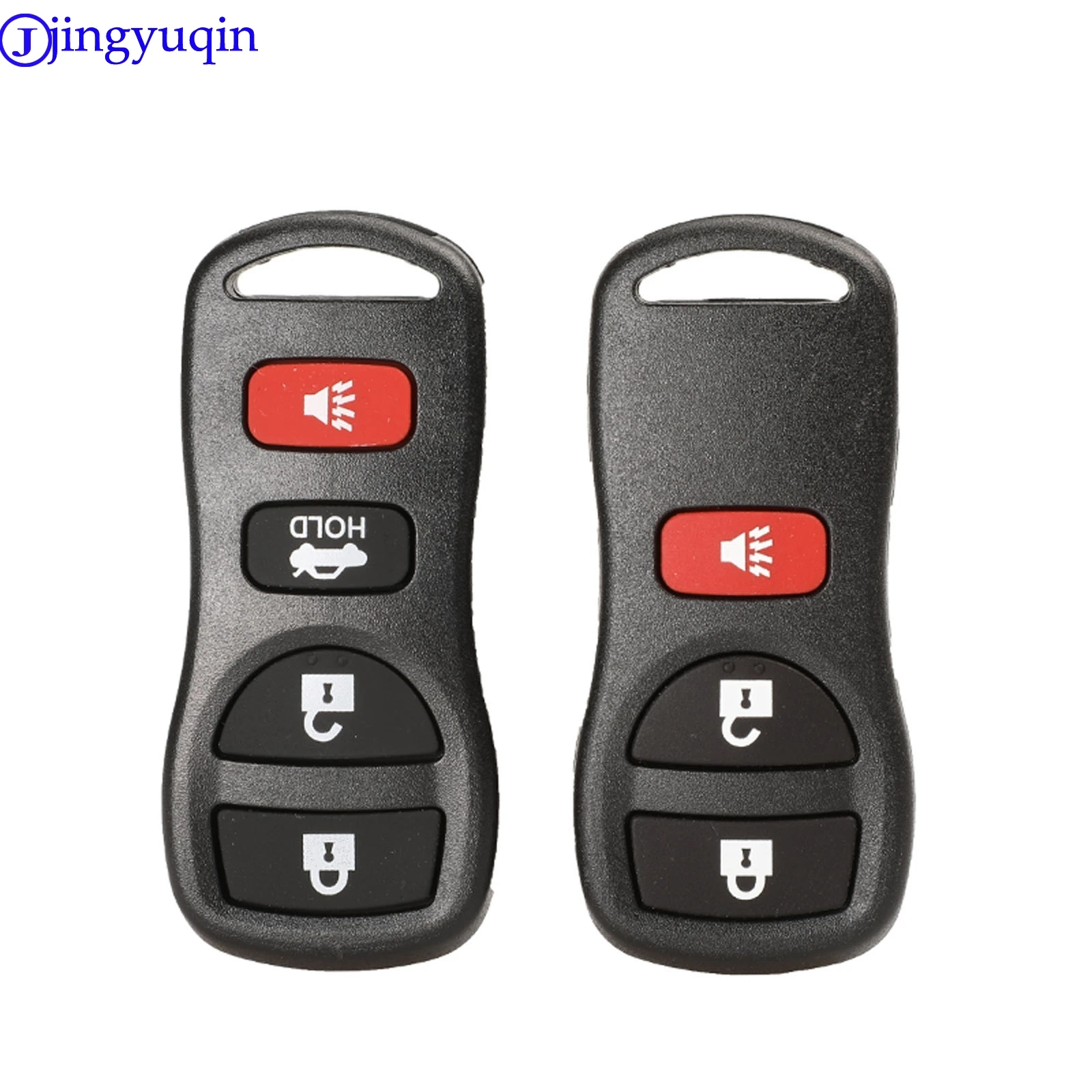 jingyuqin 3 Button Remote Entry Car Key Fob Shell Case Cover For Nissan Armada Xterra Pathfinder Frontier Quest Titan Murano