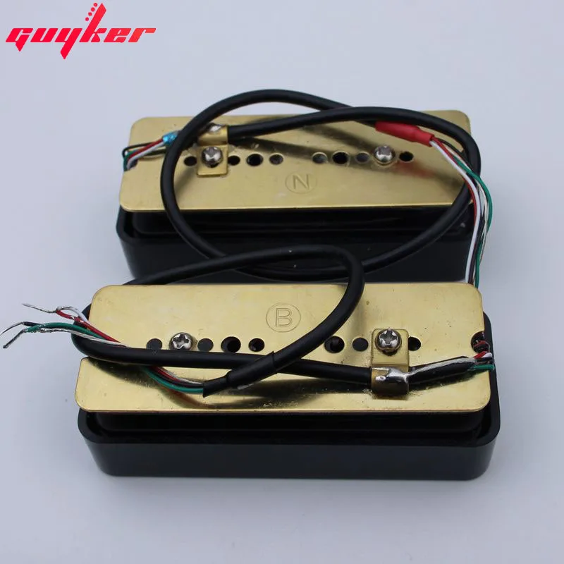 1 Set GUYKER P90 Double Layer Noise Reduction Guitar Pickup Black/Yellow