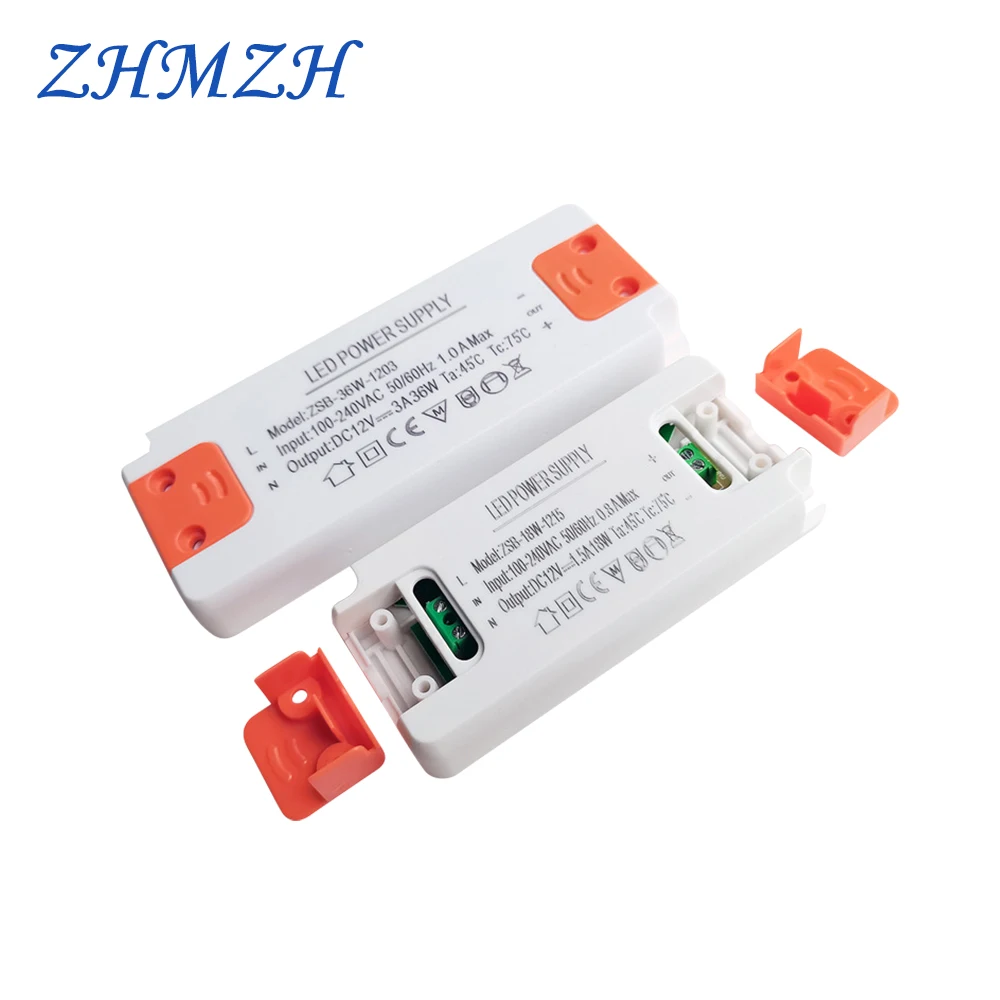 AC100V-240V To DC12V Constant Volatge 18W 36W Super Slim LED Driver LED Power Supplies 3A Lighting Transformer for LED Lighting