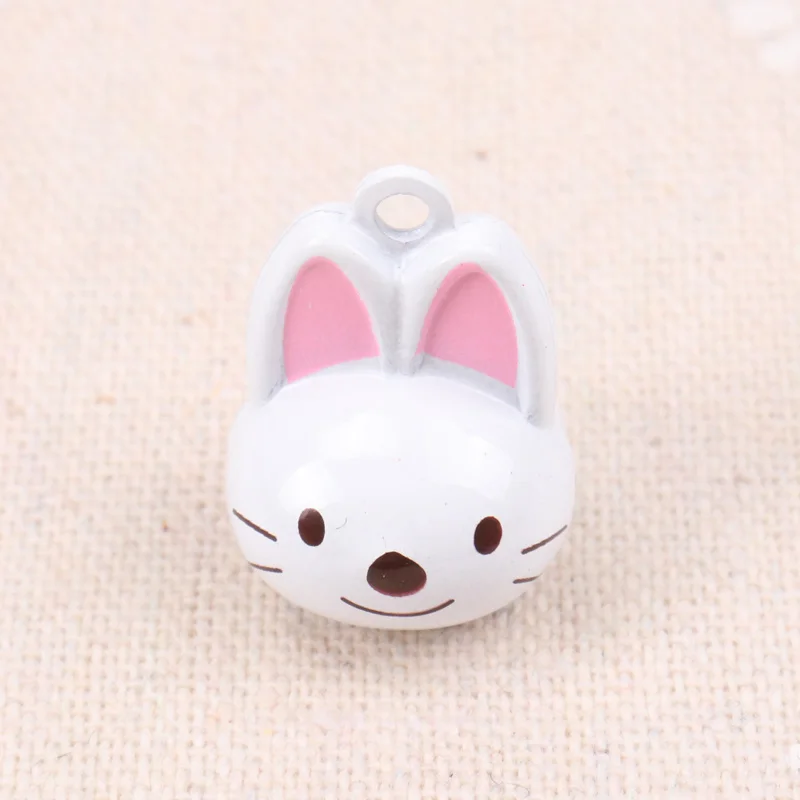 5pcs Jingle Bells Cute Cat Ornament Metal Bell for Home Party Tree Pendant Children\'s shaker Decoration 27mm