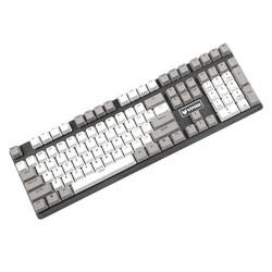 Ymdk 108 Pbt Double Shot Dolch Grijs Wit Non Shine Door Oem Profiel Voor Mx Mechanisch Toetsenbord Standaard Ansi 104 87 61