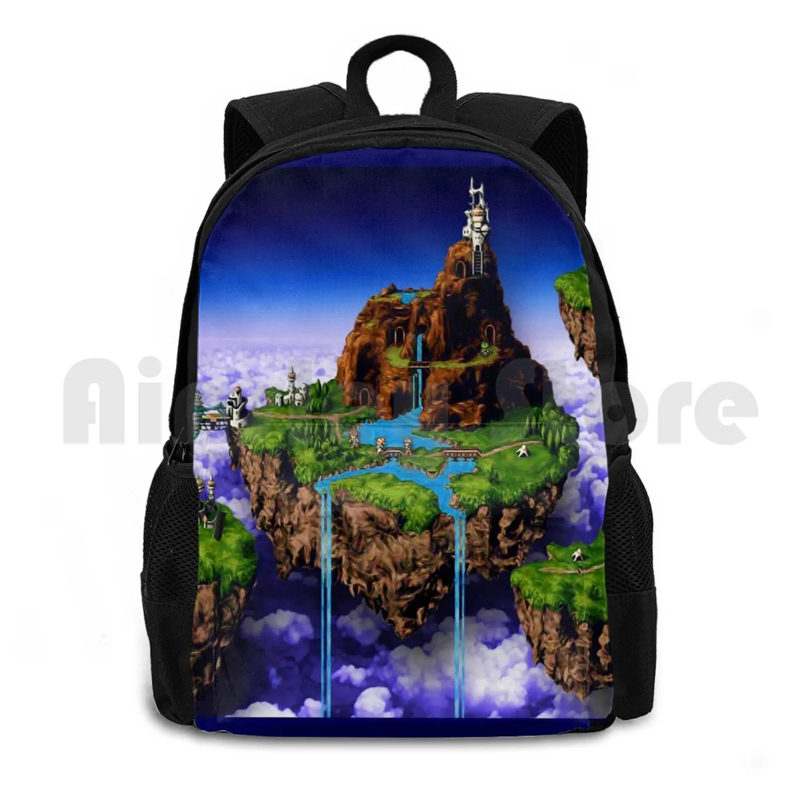 Zeal Custom Design Outdoor Hiking Backpack Waterproof Camping Travel Zeal Snes Video Games Rpg Chrono Trigger Lucca Marle Frog