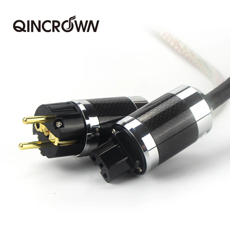 Hi-End Valhalla power line HIFI POWER CABLE 7N OFC Power Cord with EU Plug Amplifier CD, Decoder, Power Wire