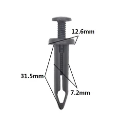 20 Pcs Car Plastic Push Type Rivet Retainer Fastener Bumper Pin Clips For Ford