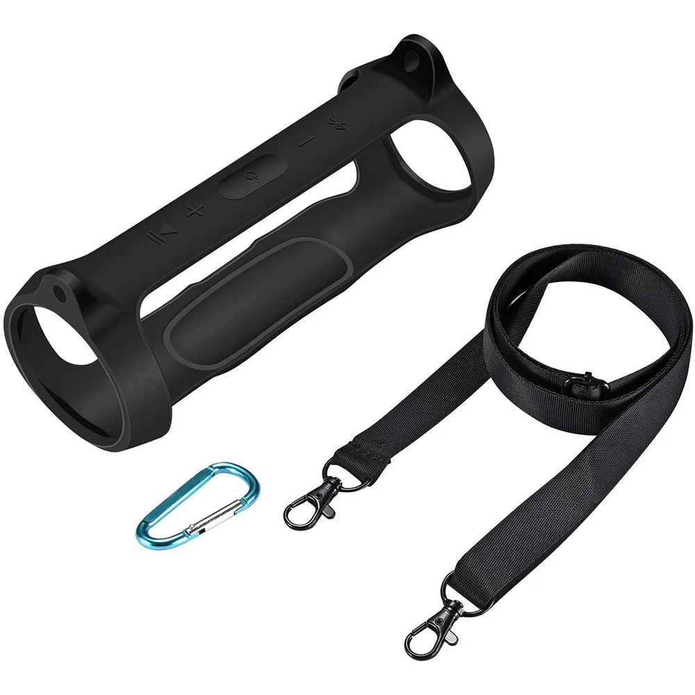Silikon Fall Abdeckung Haut Mit Strap Karabiner für JBL Ladung Ätherisches Tragbare Wireless Bluetooth Lautsprecher