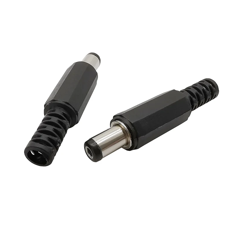 10 Stücke (5 Paar) 12 V 3A 5,5x2,1mm DC Power Stecker Stecker DC Steckdose Weibliche Jack Schraube Mutter Panel Mount Adapter 5,5*2,1mm – Detail 5