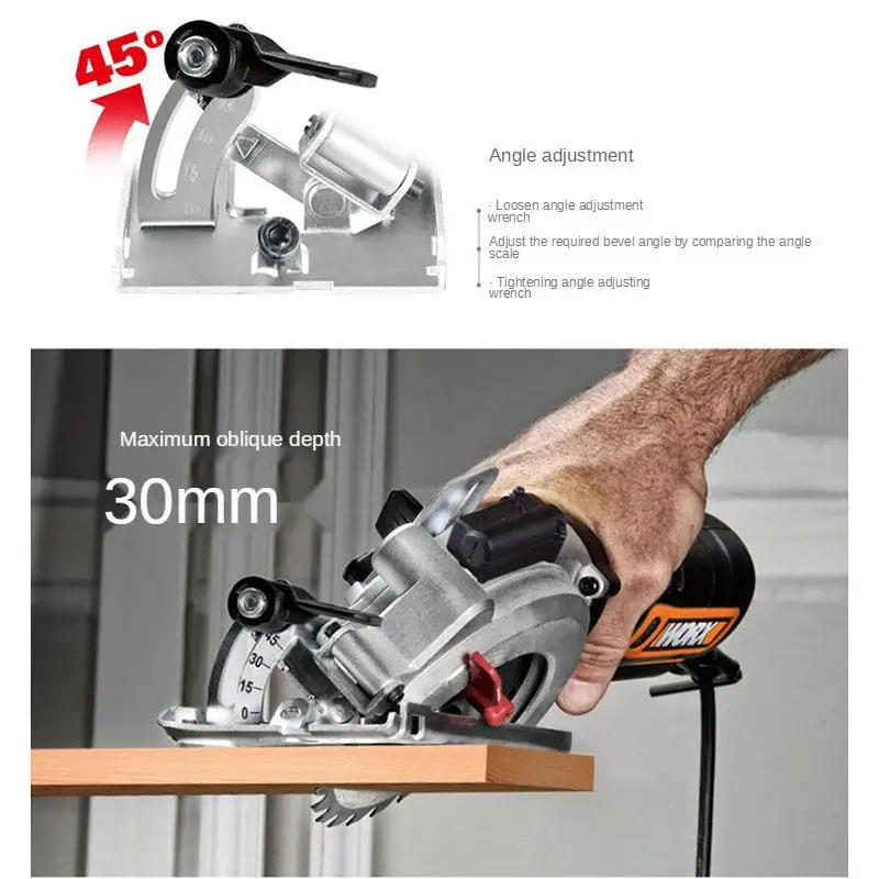 710W WX427 multi-function household electric circular saw, wood, metal, stone hand saw power tools With laser