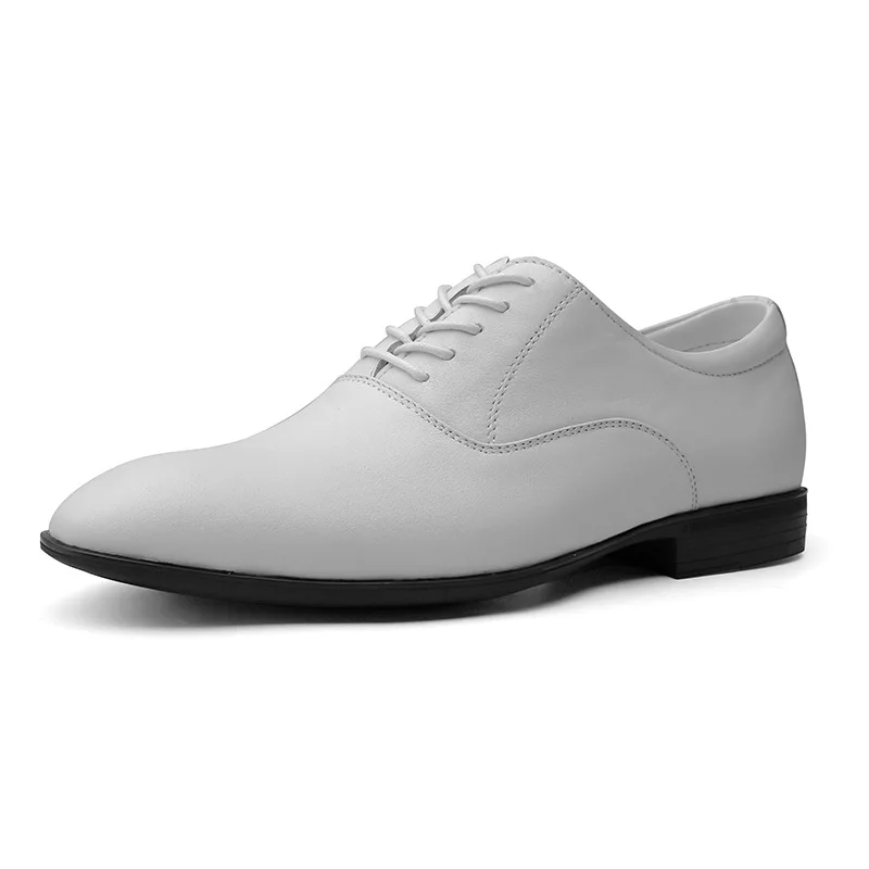 Chaussures à lacets en cuir véritable pour hommes, faites à la main, Derby, grande taille, z826