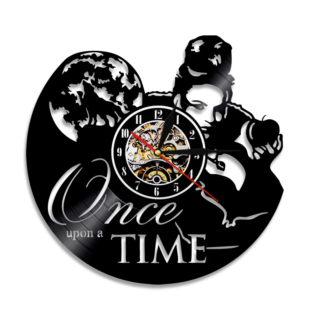 Once Upon A Time Magic Is Coming TV Program Vinyl Album Re-purposed Record Clock Home Decor Retro Album Music Record Wall Clock