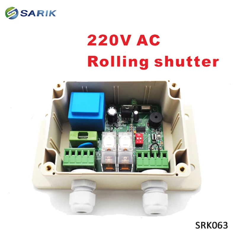 

220v Universal Electric Roller Shutter Doors Remote Controller Wireless RF Receiver 433mhz