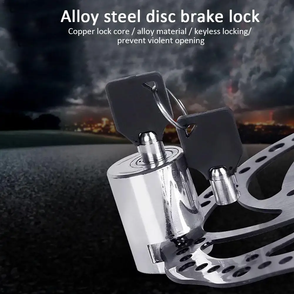 Heavy Duty Motorcycle Disc Lock Anti-theft IP06 Waterproof Motorbike Security Wheel Padlock for Motorcycle Bike Scooter