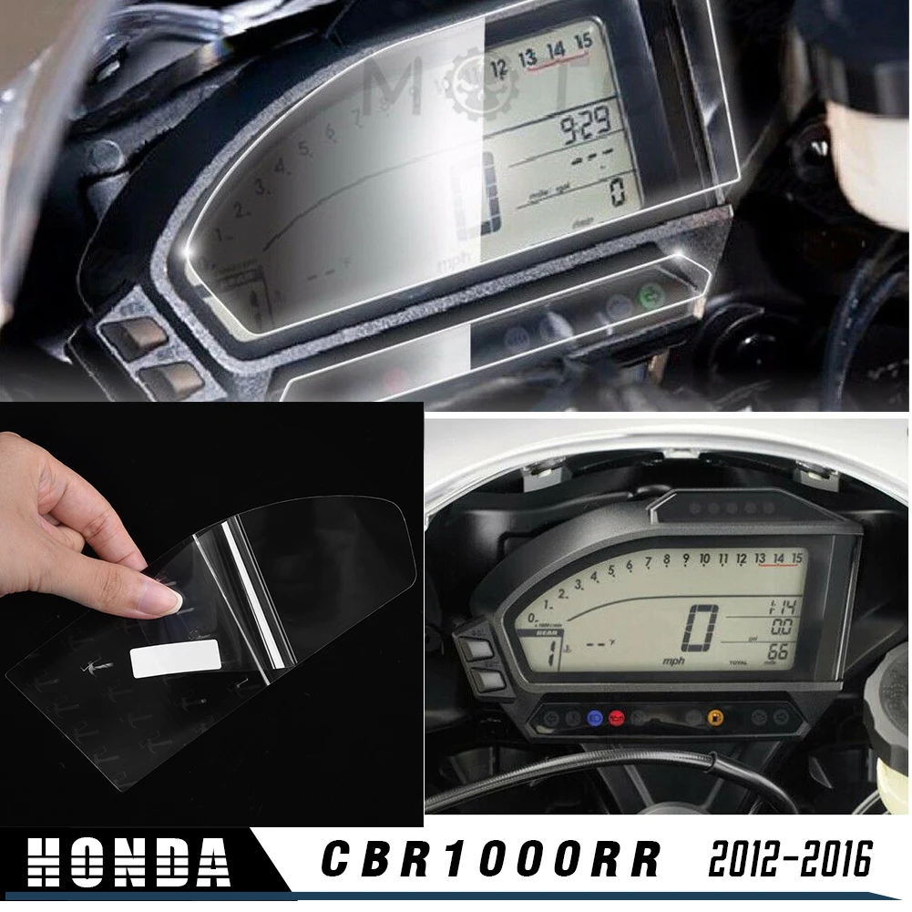 

Motorcycle CBR 1000 RR Speedometer Cluster Scratch Protection Film Screen Protector for Honda CBR1000RR 2012 2013 2014 2015 2016