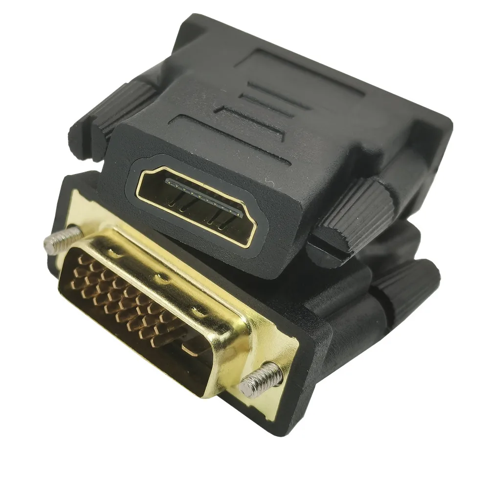 DVI-D 24+1 Male to HDMI-compatible Female Adapter HDTV to DVI Adaptor