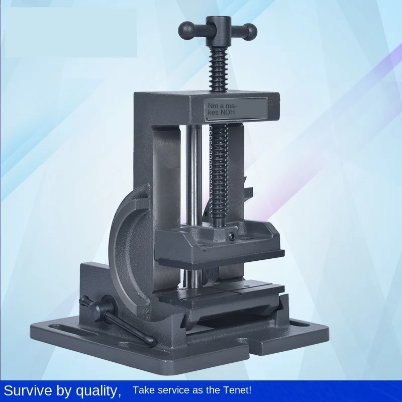 Pinza angolare di guida inclinabile da 3 pollici 75mm 4 pollici 100mm morsa da banco per trapano inclinabile da 0-90 gradi