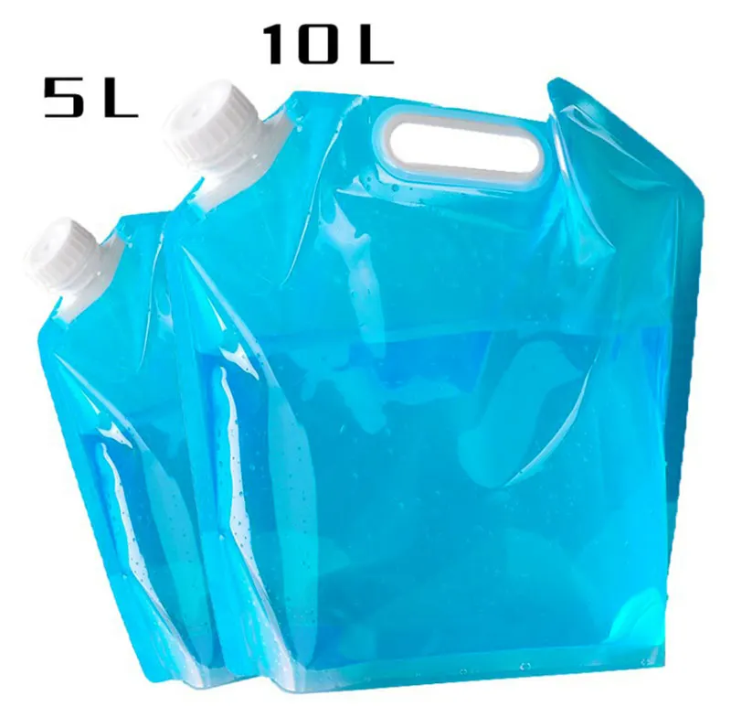 BBQ Water Container Outdoor Water Bag Foldable Portable Drinking Camping Hiking Cooking Picnic Bag Carrier Car 5L/10L Water Tank